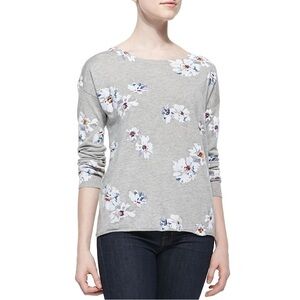Joie-Eloisa B Floral-Print Knit Sweater (Size:Small)